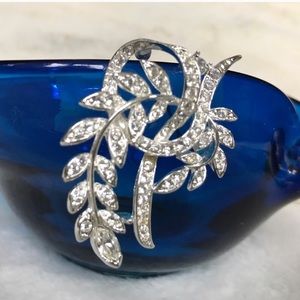 NAPIER RHINESTONE CASCADE  BROOCH NWT